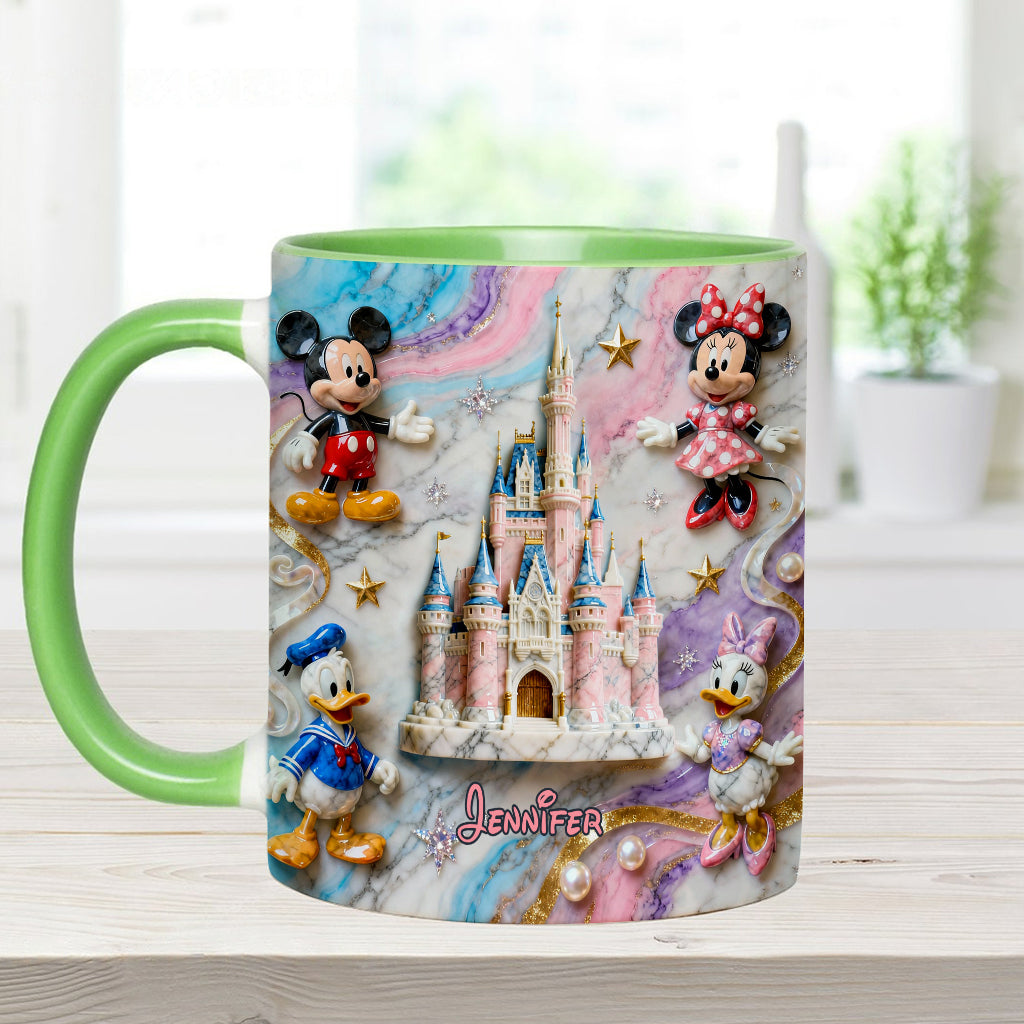 Personalized Magical Friends Mouse Mug & Coaster Gift for Kids Accent Mug & Coaster GradoCreations