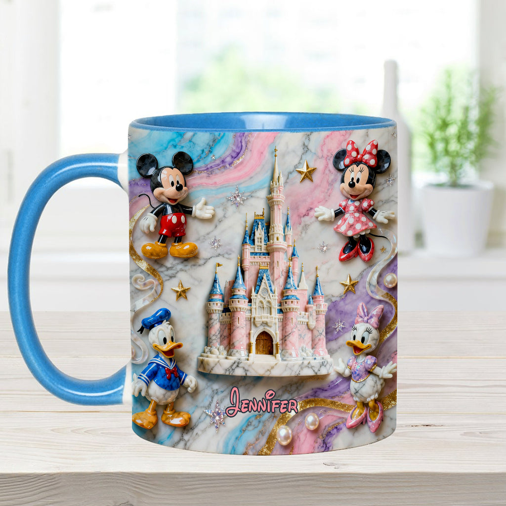 Personalized Magical Friends Mouse Mug & Coaster Gift for Kids Accent Mug & Coaster GradoCreations