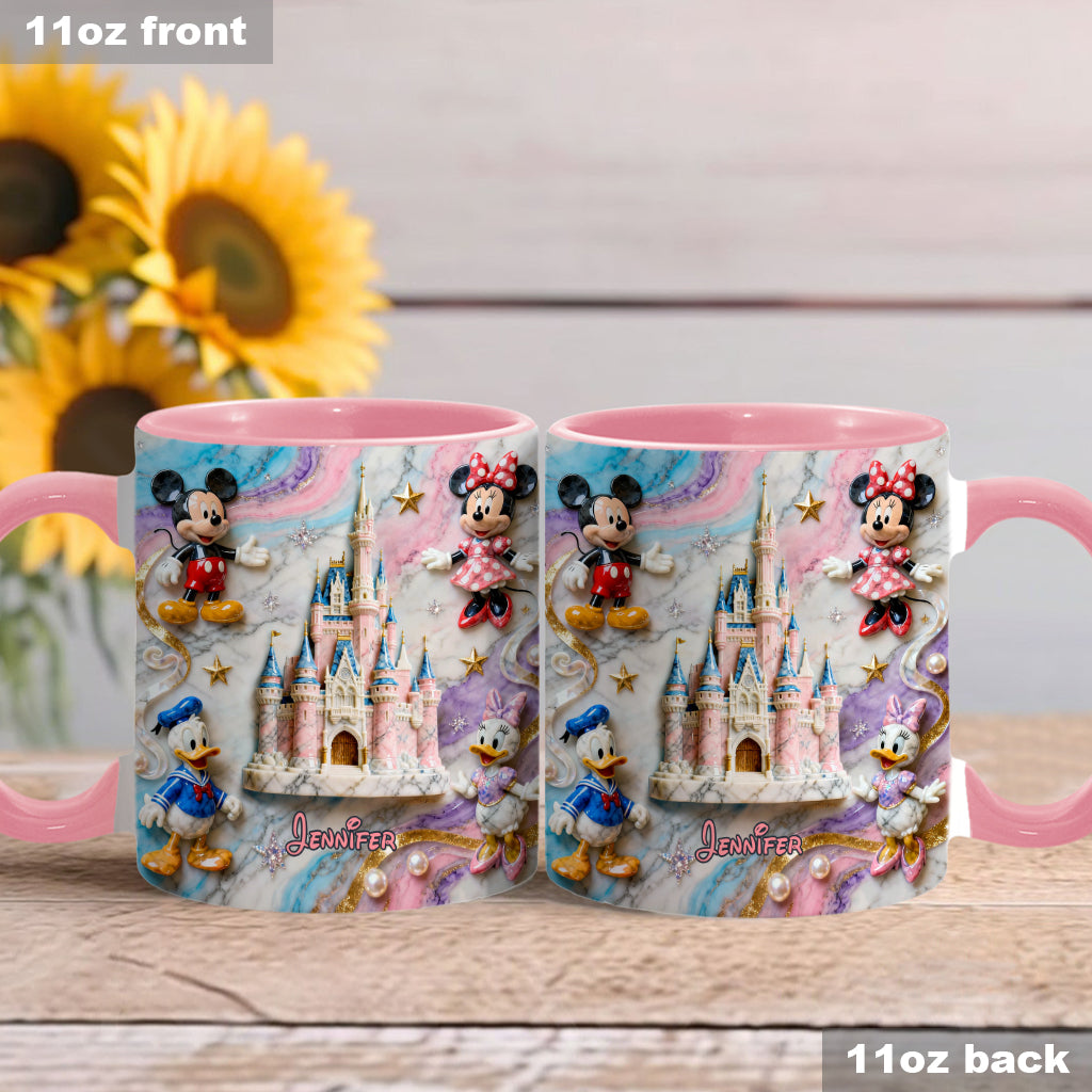 Personalized Magical Friends Mouse Mug & Coaster Gift for Kids Accent Mug & Coaster GradoCreations
