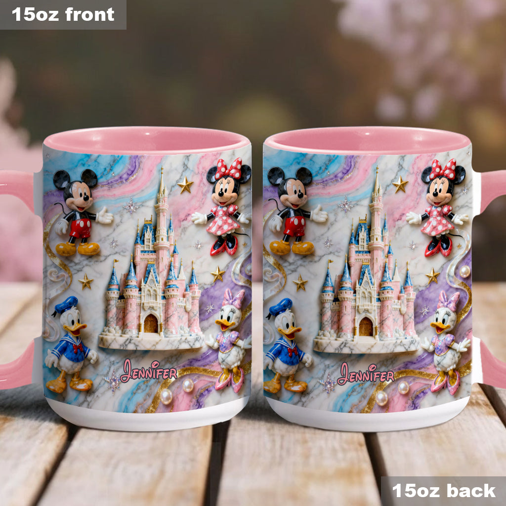 Personalized Magical Friends Mouse Mug & Coaster Gift for Kids Accent Mug & Coaster GradoCreations