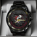 Personalized Black Stainless Steel Hand Watch for Couples | Till Our Last Breath Gift Hand Watch GradoCreations