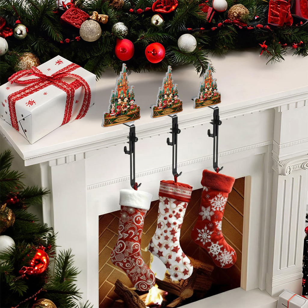 Personalized Mouse-Shaped Christmas Stocking Hanger Gift Shaped Stocking Hanger GradoCreations