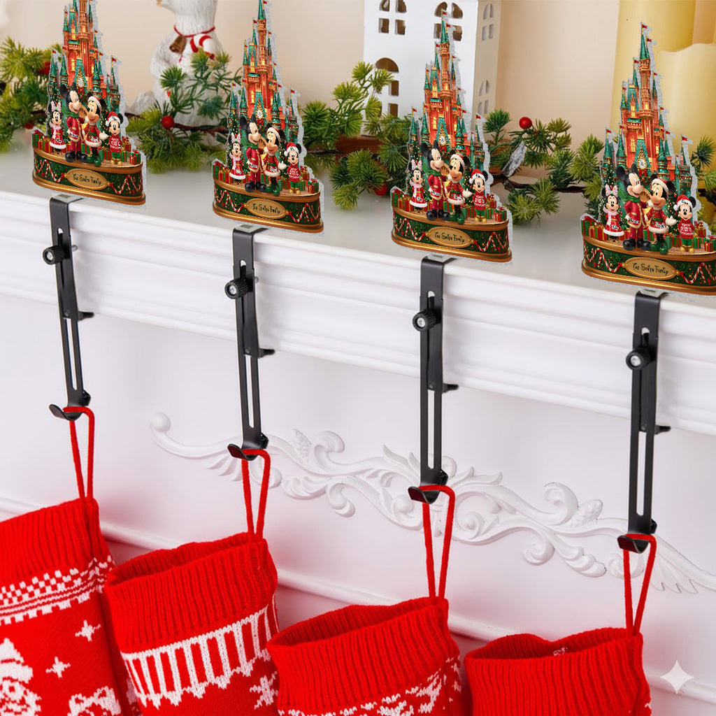 Personalized Mouse-Shaped Christmas Stocking Hanger Gift Shaped Stocking Hanger GradoCreations