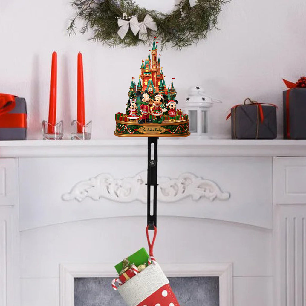 Personalized Mouse-Shaped Christmas Stocking Hanger Gift Shaped Stocking Hanger GradoCreations
