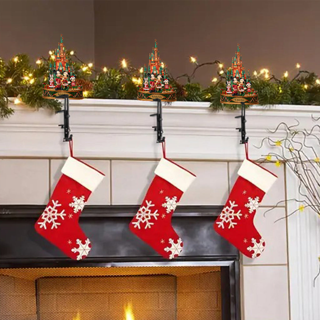 Personalized Mouse-Shaped Christmas Stocking Hanger Gift Shaped Stocking Hanger GradoCreations