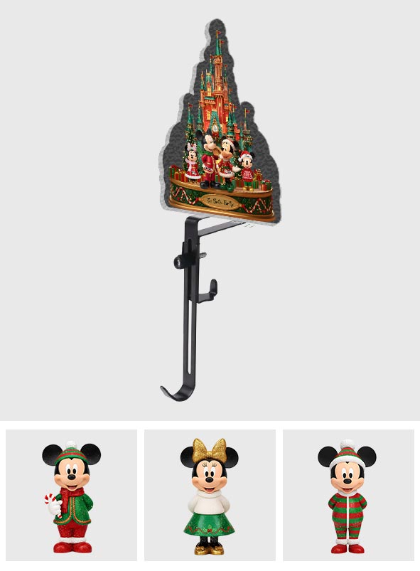 Personalized Mouse-Shaped Christmas Stocking Hanger Gift Shaped Stocking Hanger GradoCreations