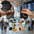 Personalized Mouse Luggage Tag Custom Name Travel Gift for Couples Luggage Tag GradoCreations