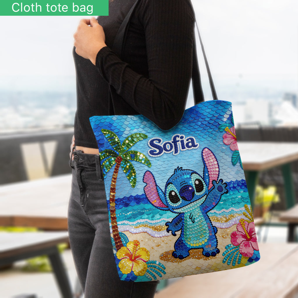 Personalized Sequin Tote Bag with Custom Name for Kids Tote Bag GradoCreations