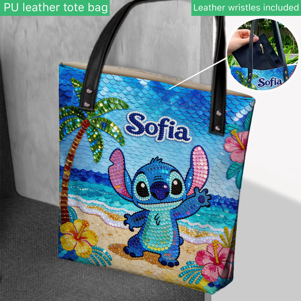 Personalized Sequin Tote Bag with Custom Name for Kids Tote Bag GradoCreations
