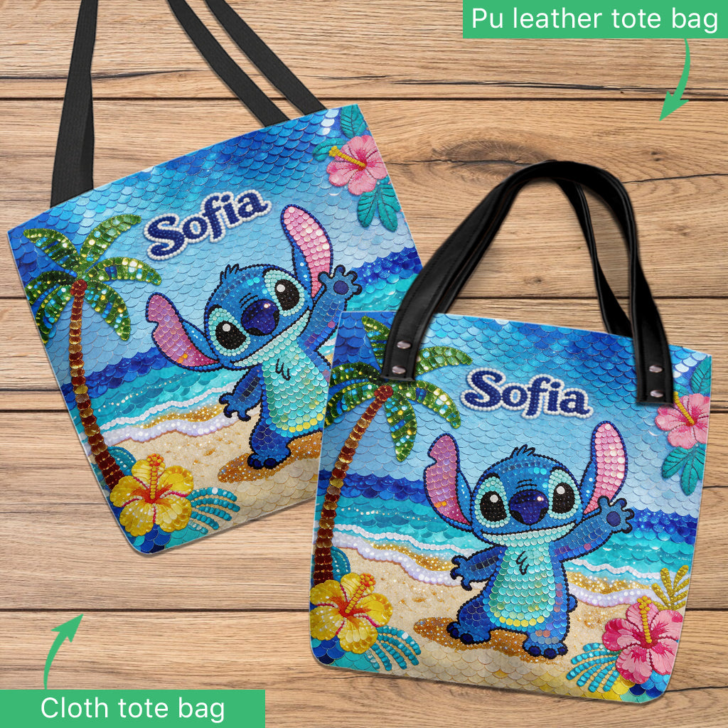 Personalized Sequin Tote Bag with Custom Name for Kids Tote Bag GradoCreations