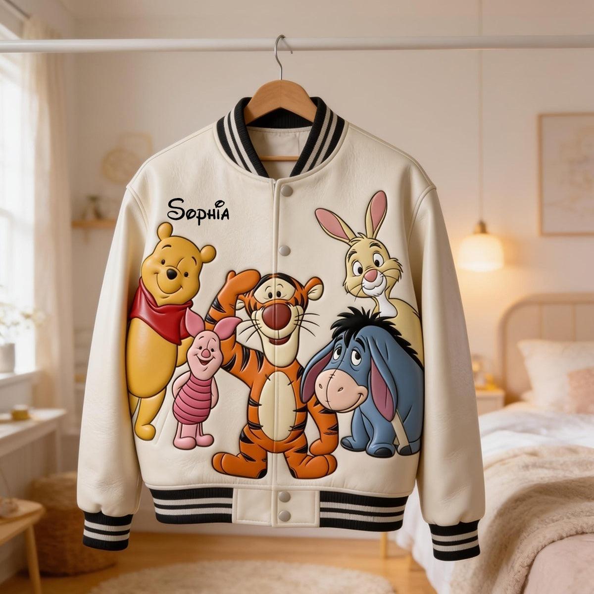 Personalized Varsity Jacket with Animated Characters for Kids Varsity Jacket GradoCreations