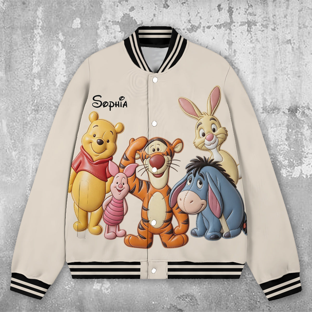 Personalized Varsity Jacket with Animated Characters for Kids Varsity Jacket GradoCreations