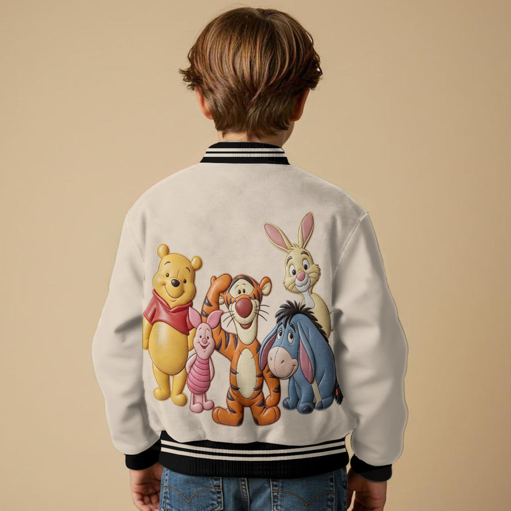 Personalized Varsity Jacket with Animated Characters for Kids Varsity Jacket GradoCreations