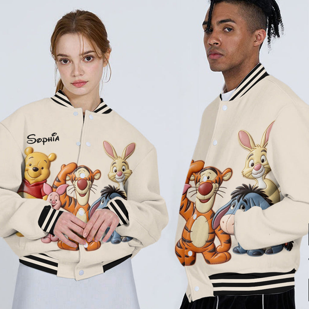 Personalized Varsity Jacket with Animated Characters for Kids Varsity Jacket GradoCreations