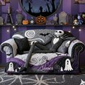 Personalized Nightmare Before Christmas Quilted Couch Cover for Halloween Decor Quilted Sofa/Couch Cover GradoCreations