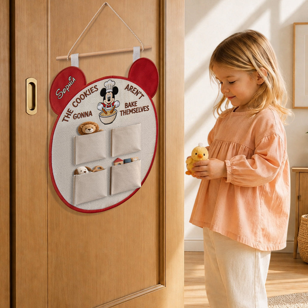 Personalized Mickey Mouse Hanging Organizer with 4 Pockets Hanging Organizer GradoCreations