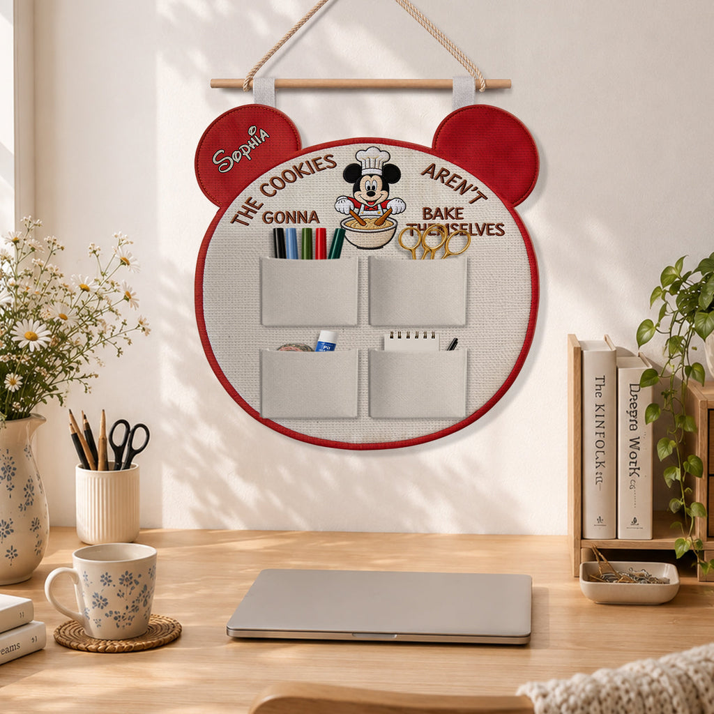 Personalized Mickey Mouse Hanging Organizer with 4 Pockets Hanging Organizer GradoCreations