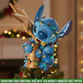 Personalized Ohana LED Tree Topper with Acrylic Design for Christmas LED Light Tree Topper GradoCreations