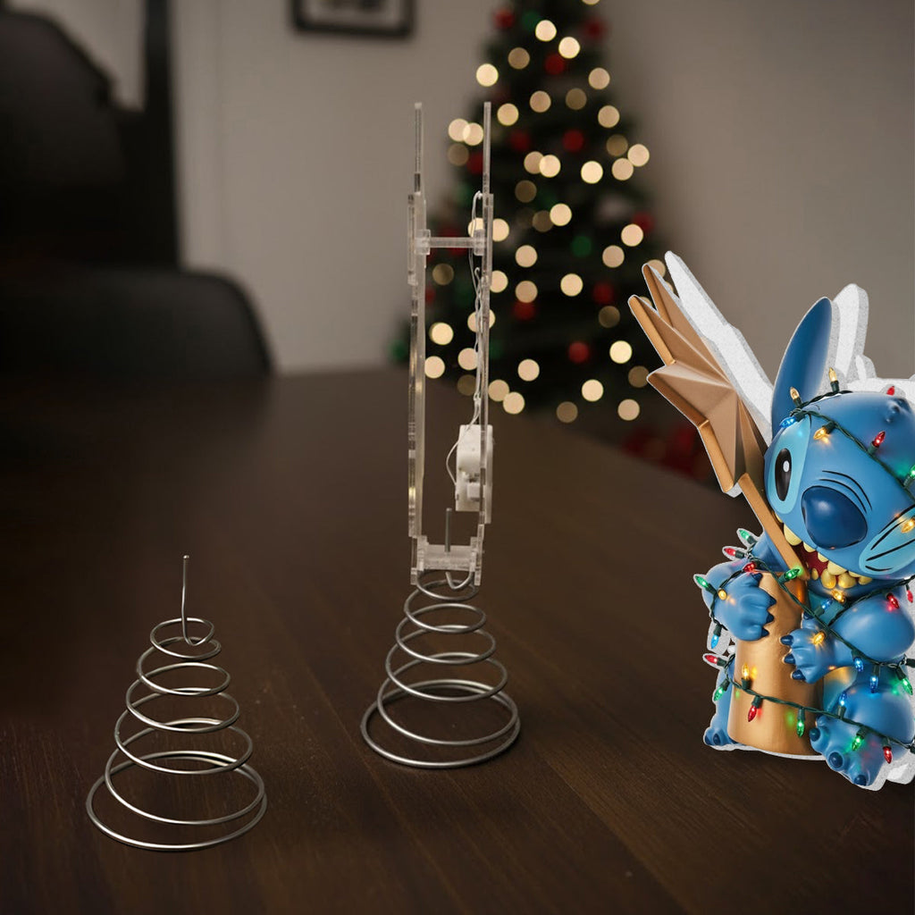 Personalized Ohana LED Tree Topper with Acrylic Design for Christmas LED Light Tree Topper GradoCreations