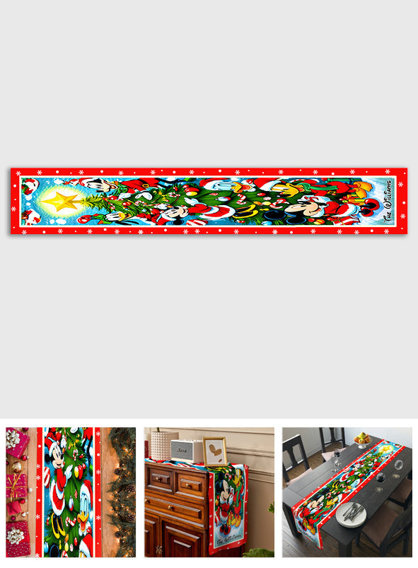 Personalized Christmas Table Runner for Family Holiday Decor Table Runner GradoCreations
