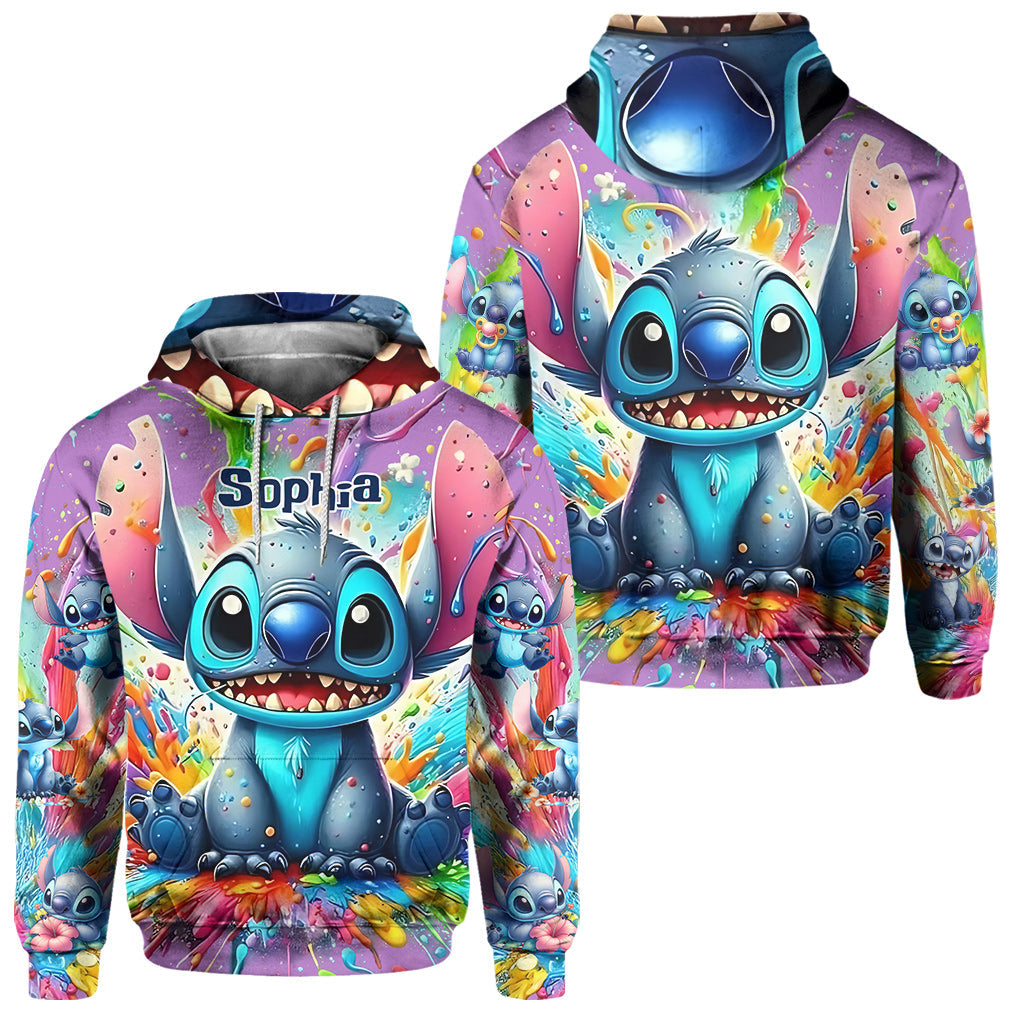 Personalized Colorful Ohana Hoodie & Sweatpants Set for Kids Hoodie & Sweatpants GradoCreations