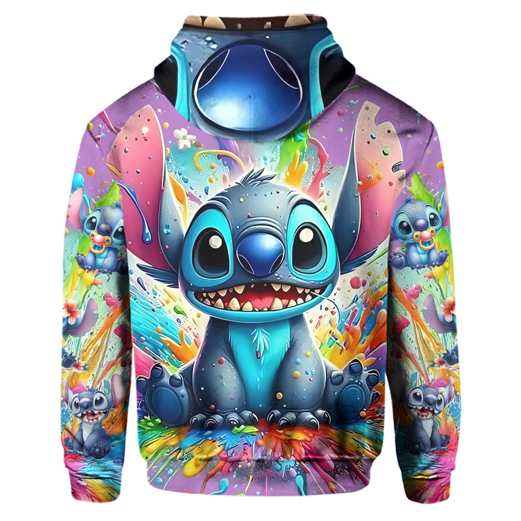 Personalized Colorful Ohana Hoodie & Sweatpants Set for Kids Hoodie & Sweatpants GradoCreations