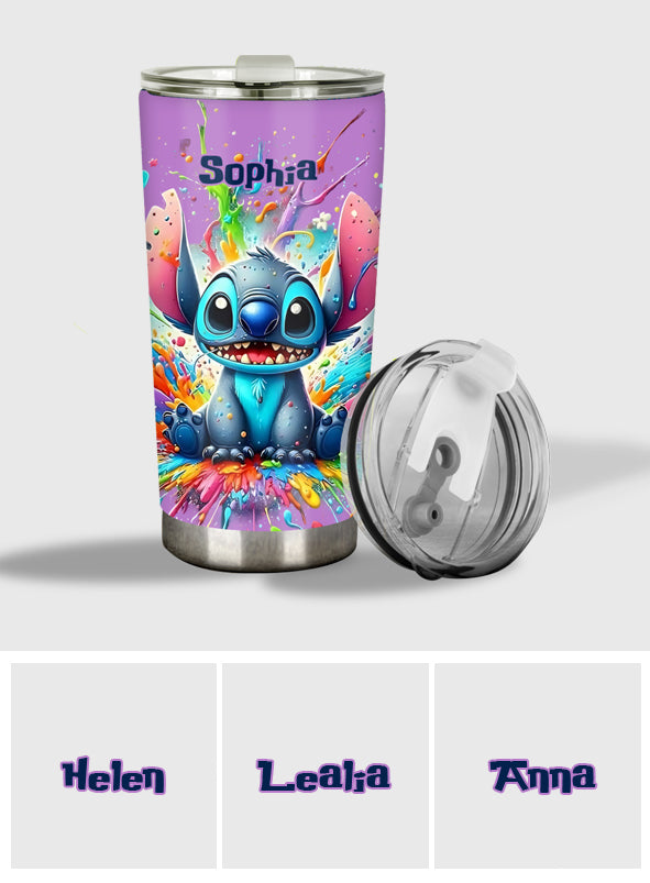 Personalized Ohana Tumbler Custom Name Colorful Gift Tumbler GradoCreations