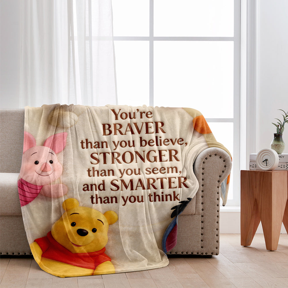 Personalized Yellow Bear Blanket Custom Name Gift for Kids Blanket GradoCreations