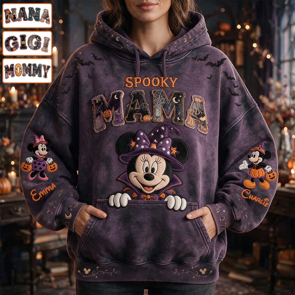 Personalized Spooky Mama All Over Shirt for Halloween Family Gifts All Over Shirt GradoCreations