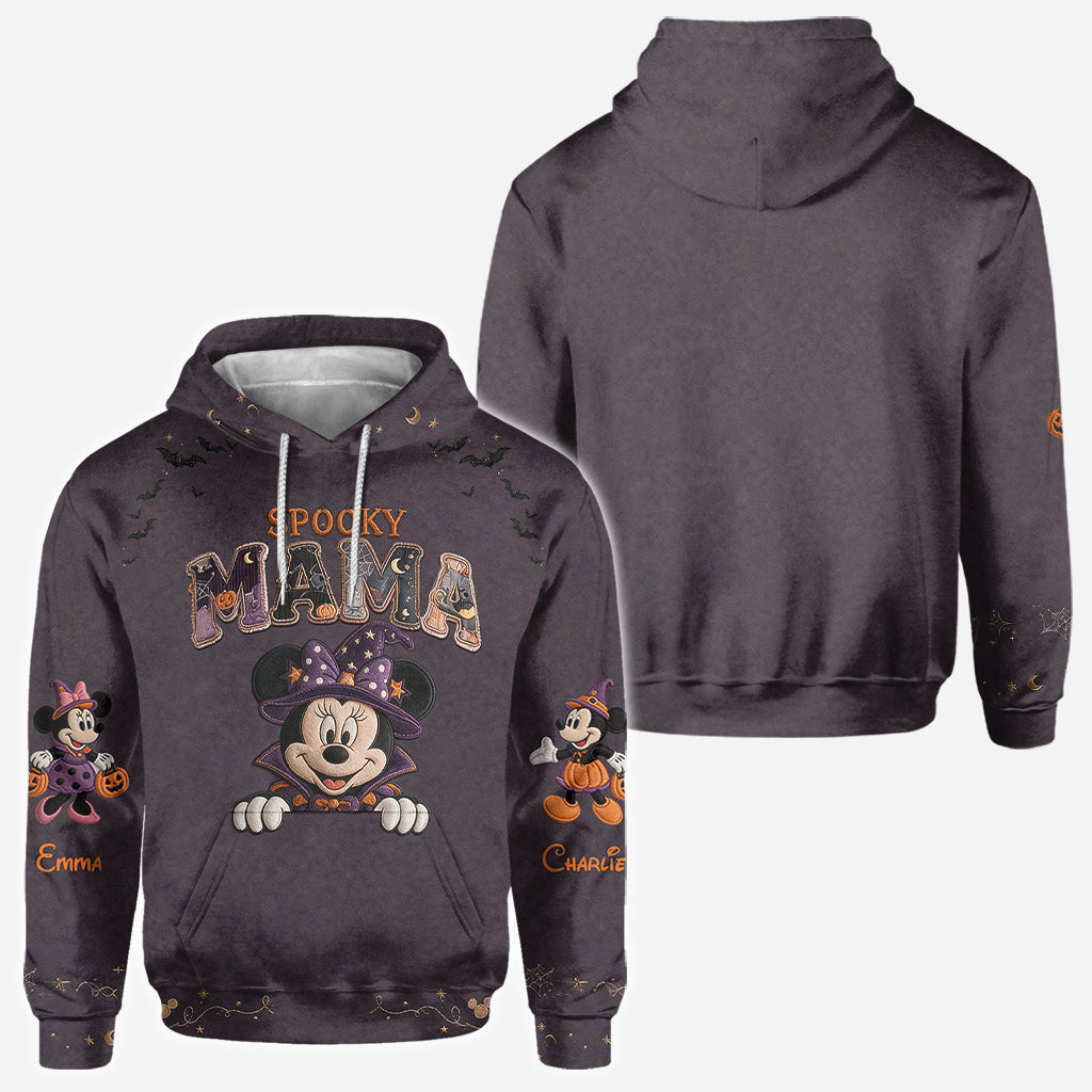 Personalized Spooky Mama All Over Shirt for Halloween Family Gifts All Over Shirt GradoCreations