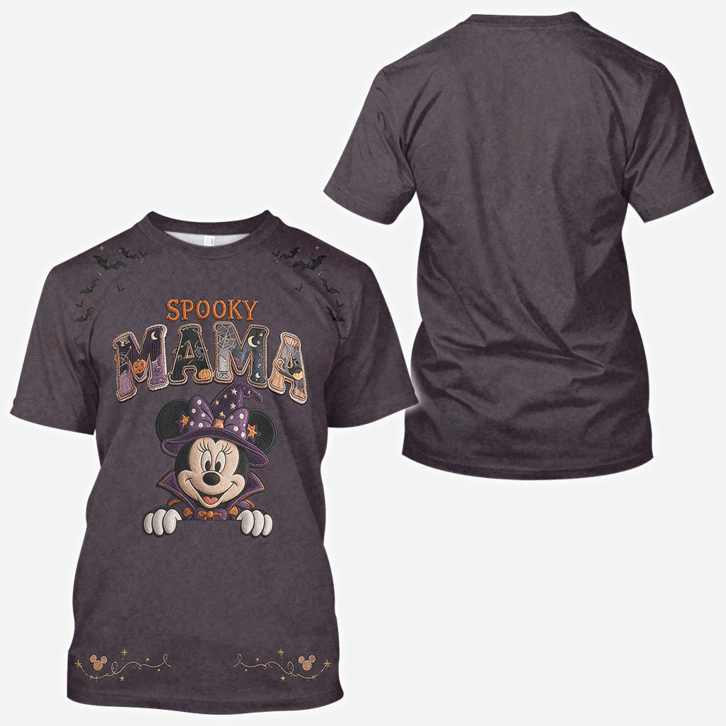 Personalized Spooky Mama All Over Shirt for Halloween Family Gifts All Over Shirt GradoCreations