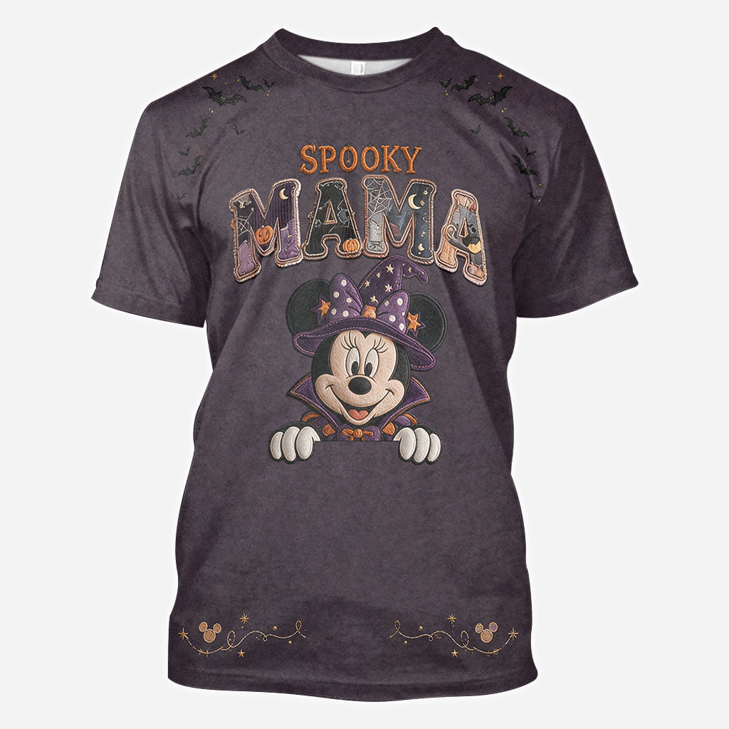 Personalized Spooky Mama All Over Shirt for Halloween Family Gifts All Over Shirt GradoCreations