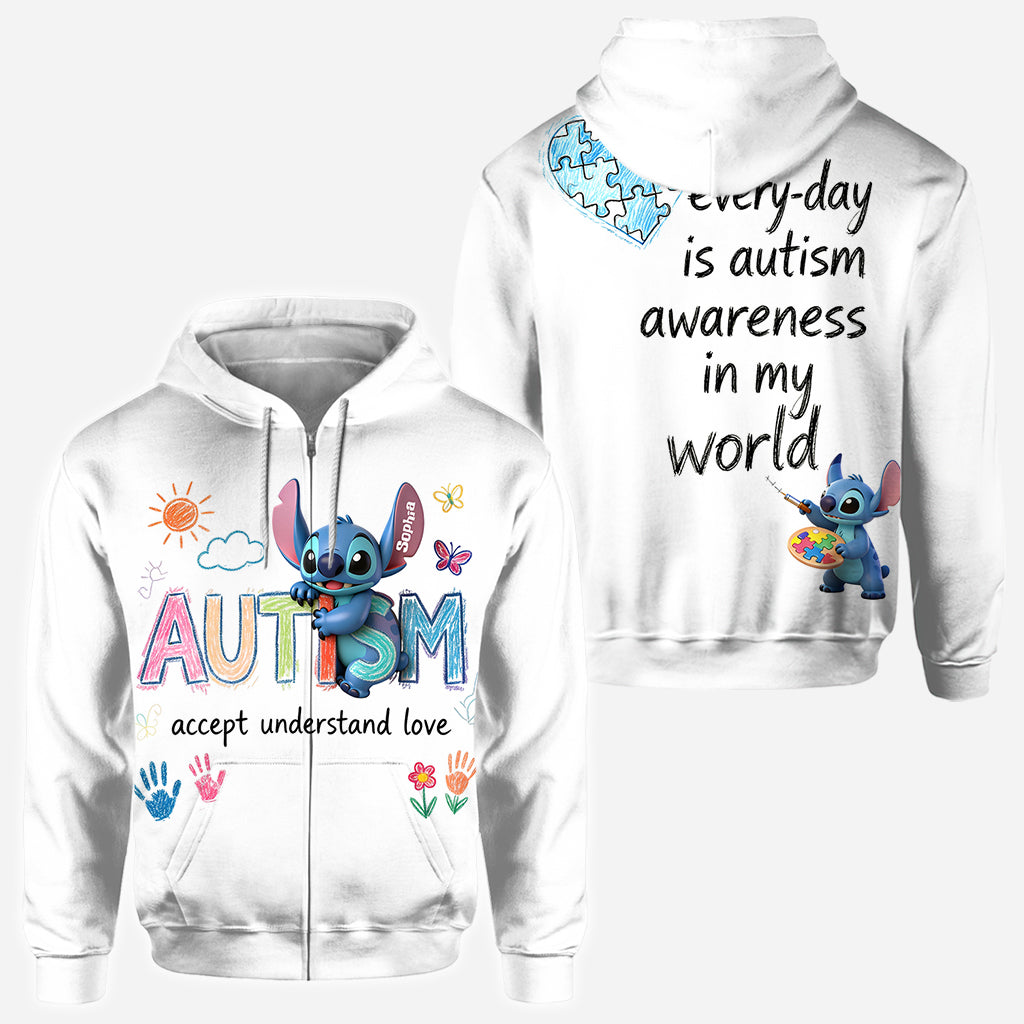 Personalized Autism Awareness All Over Shirt Custom Design for Kids All Over Shirt GradoCreations
