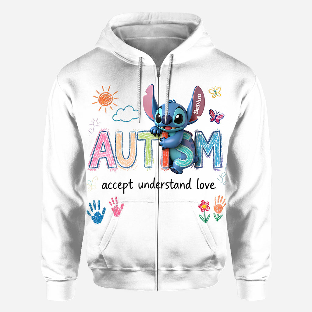 Personalized Autism Awareness All Over Shirt Custom Design for Kids All Over Shirt GradoCreations