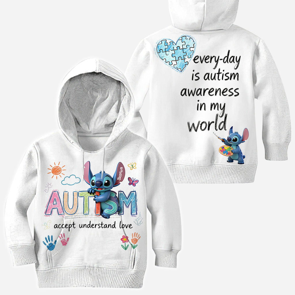 Personalized Autism Awareness All Over Shirt Custom Design for Kids All Over Shirt GradoCreations