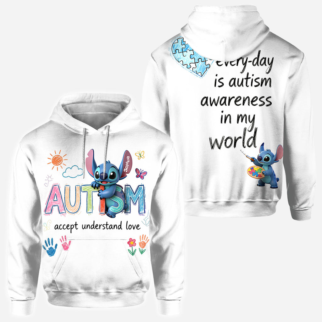 Personalized Autism Awareness All Over Shirt Custom Design for Kids All Over Shirt GradoCreations