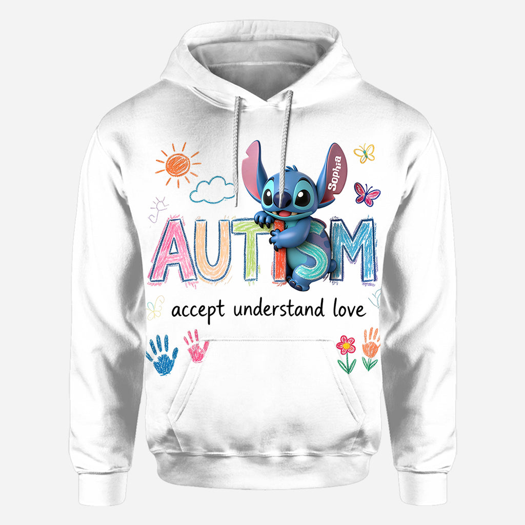 Personalized Autism Awareness All Over Shirt Custom Design for Kids All Over Shirt GradoCreations