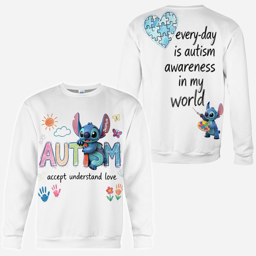 Personalized Autism Awareness All Over Shirt Custom Design for Kids All Over Shirt GradoCreations