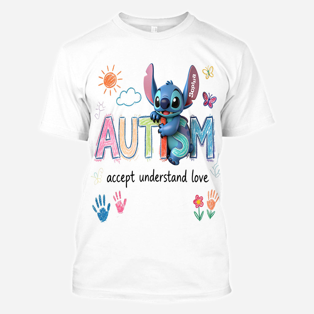Personalized Autism Awareness All Over Shirt Custom Design for Kids All Over Shirt GradoCreations