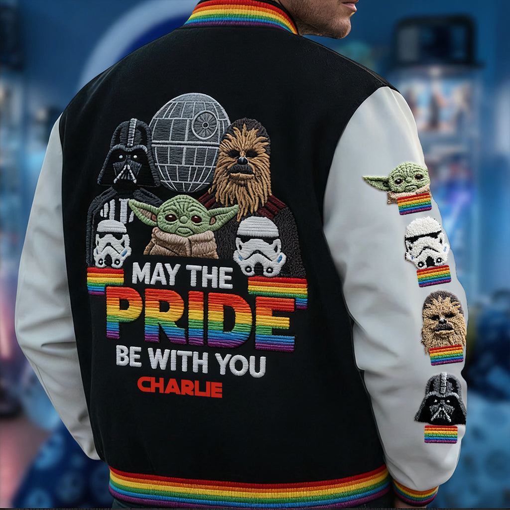 Personalized LGBT Support Varsity Jacket Custom Name Gift Varsity Jacket GradoCreations