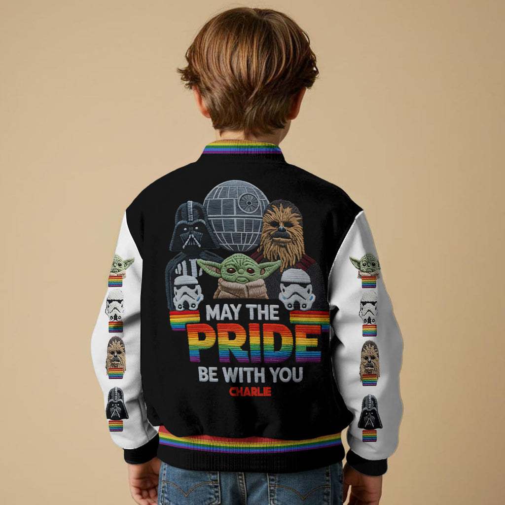 Personalized LGBT Support Varsity Jacket Custom Name Gift Varsity Jacket GradoCreations