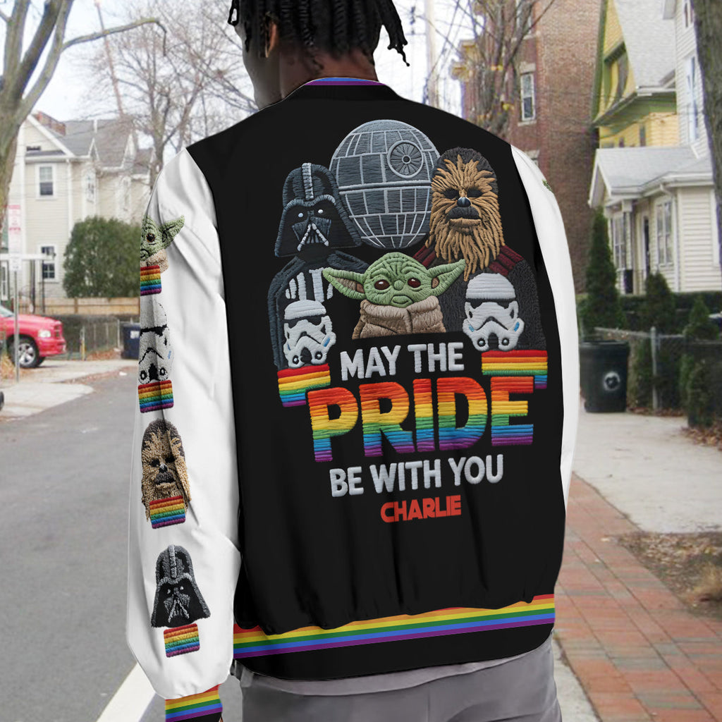 Personalized LGBT Support Varsity Jacket Custom Name Gift Varsity Jacket GradoCreations