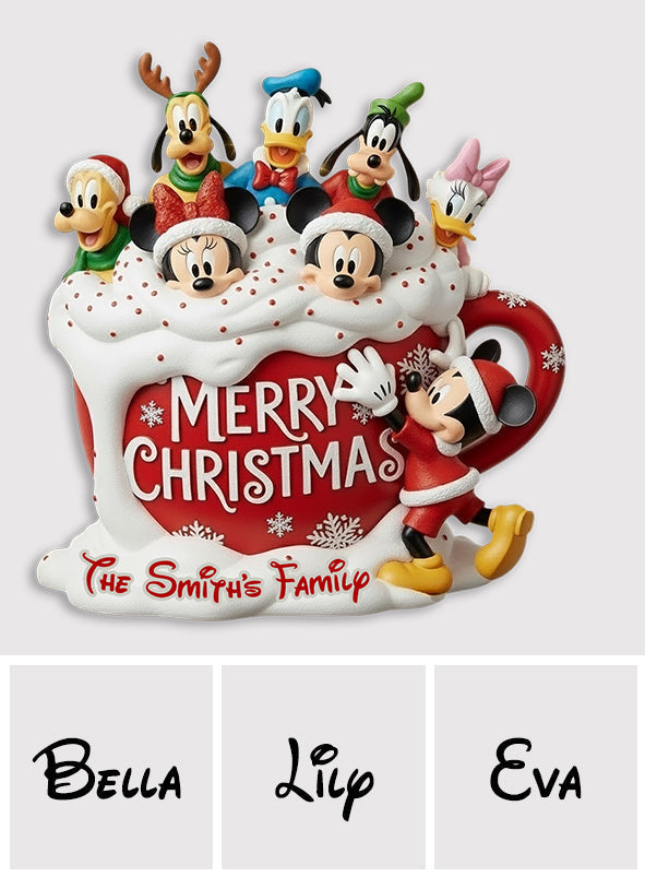 Personalized Disney Mouse Shaped Doormat for Family Holiday Gift Shaped Doormat GradoCreations