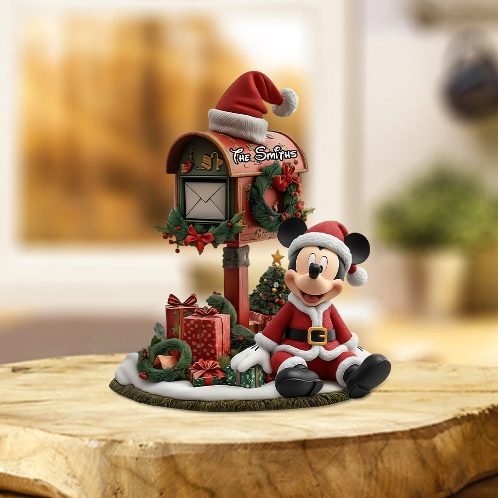 Personalized Christmas Acrylic Plaque Custom Mouse Design Holiday Gift Custom Shaped Acrylic Plaque GradoCreations