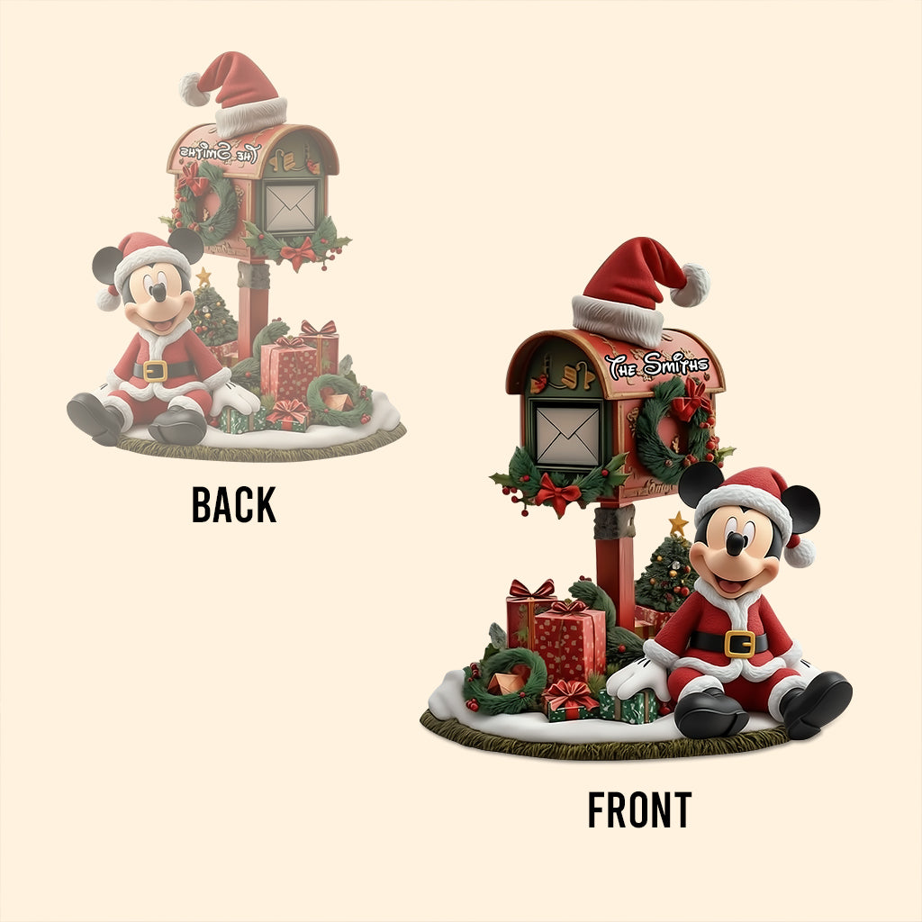 Personalized Christmas Acrylic Plaque Custom Mouse Design Holiday Gift Custom Shaped Acrylic Plaque GradoCreations