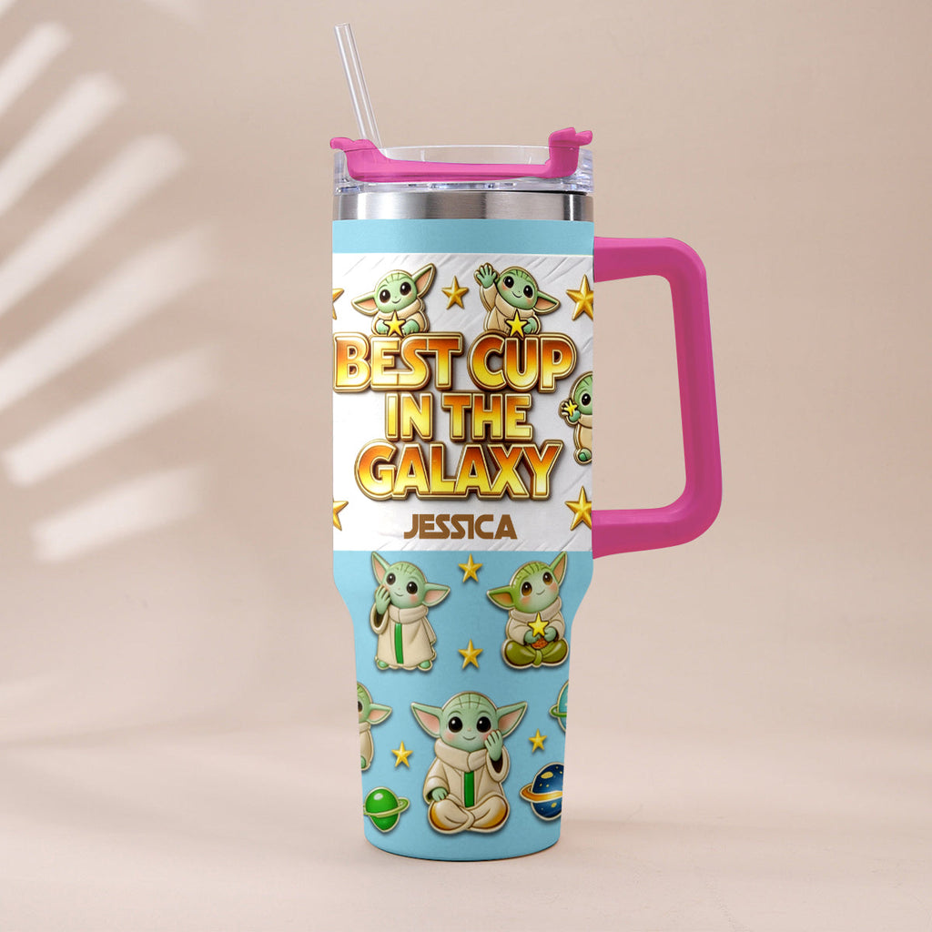 Personalized Tumbler with Plush Charm for Star Wars Fans Tumbler With Plush Charm GradoCreations