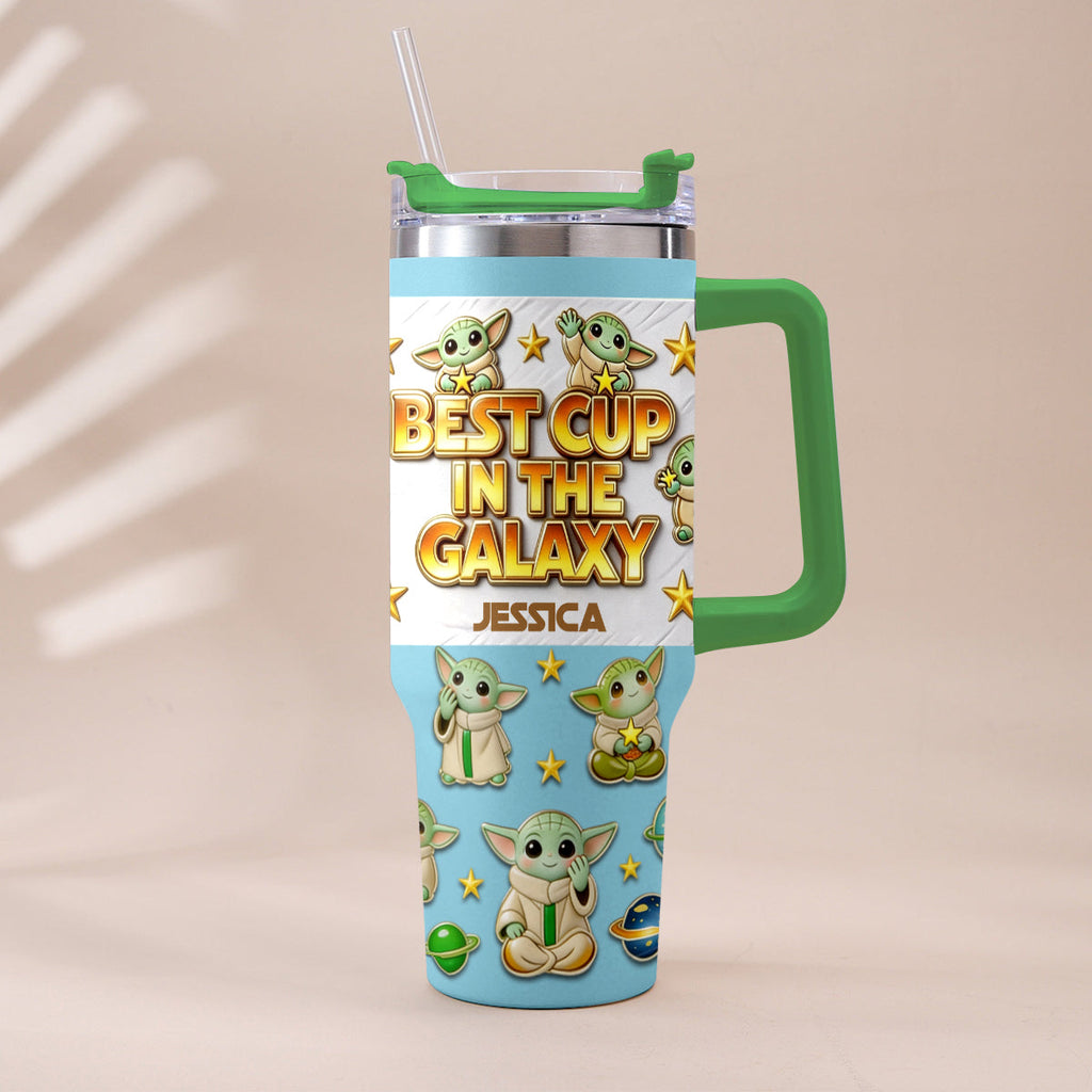 Personalized Tumbler with Plush Charm for Star Wars Fans Tumbler With Plush Charm GradoCreations