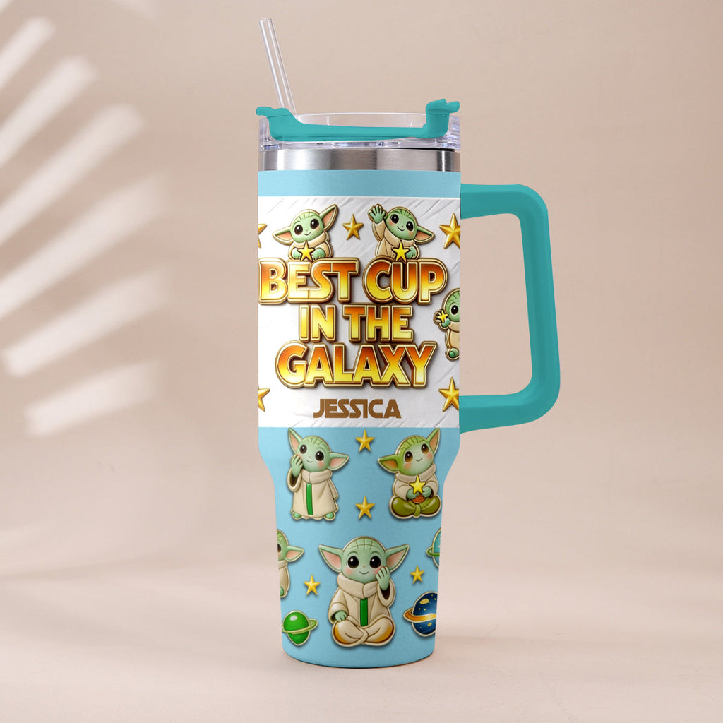 Personalized Tumbler with Plush Charm for Star Wars Fans Tumbler With Plush Charm GradoCreations