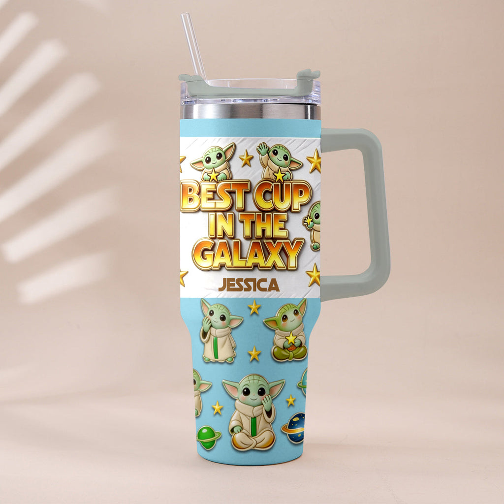 Personalized Tumbler with Plush Charm for Star Wars Fans Tumbler With Plush Charm GradoCreations