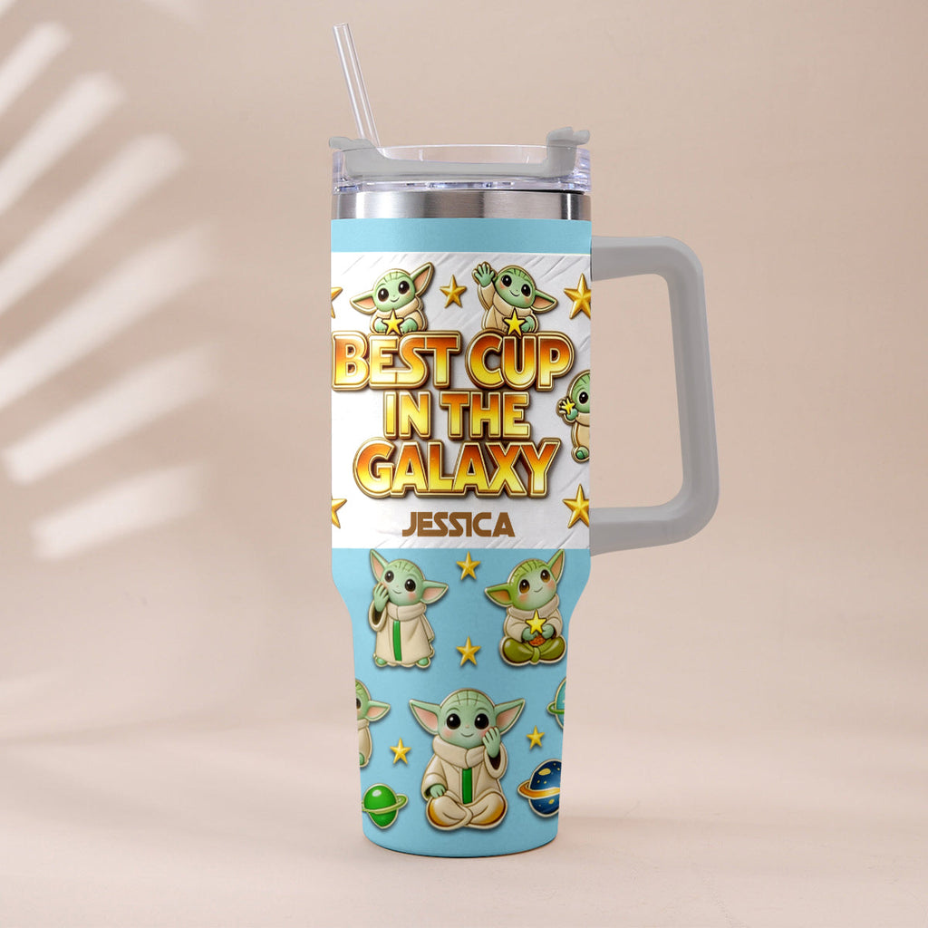 Personalized Tumbler with Plush Charm for Star Wars Fans Tumbler With Plush Charm GradoCreations